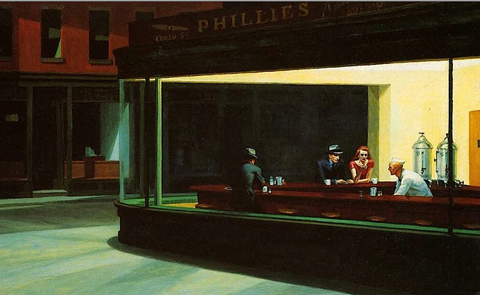 Edward Hopper’s Nighthawks.